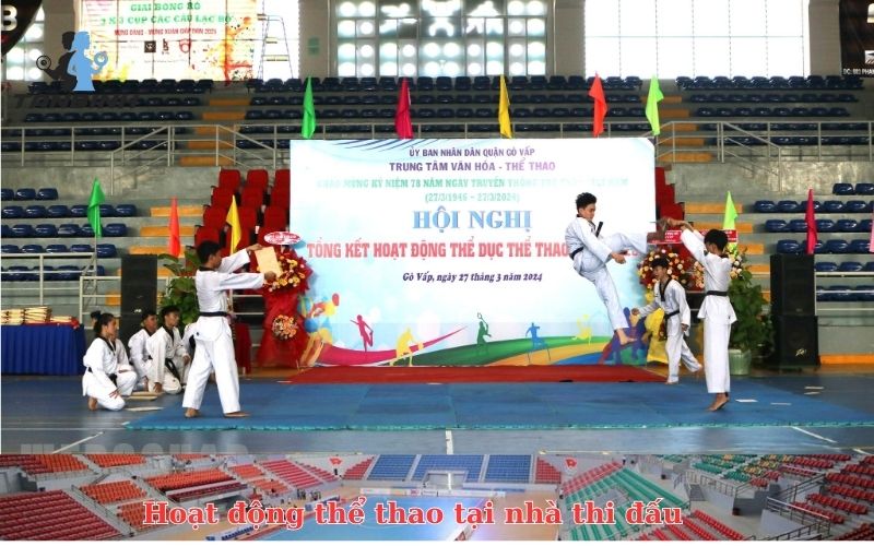 hoạt động thể thao tại nhà thi đấu quận Gò Vấp