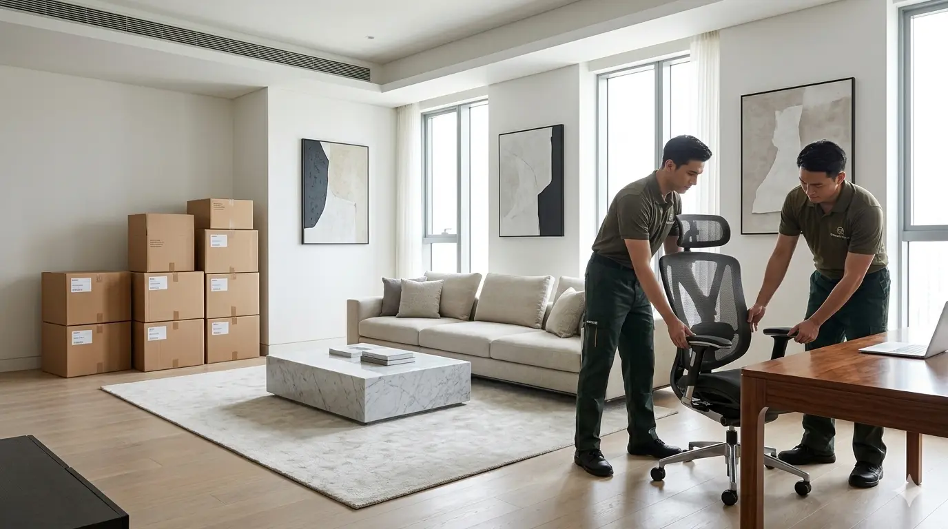 Dịch vụ chuyển nhà Gold thực hiện đóng gói đồ đạc chuyên nghiệp.