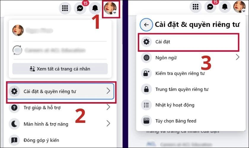 Quản lý tin nhắn lưu trữ trên trình duyệt máy tính