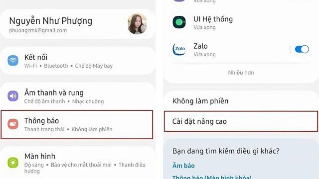 Các bước thao tác trong phần cài đặt sao lưu trên ứng dụng Zalo di động