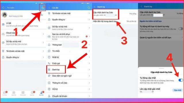Chọn mục Cài đặt và tính năng Đồng bộ tin nhắn trên Zalo PC